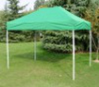 green party folding tent