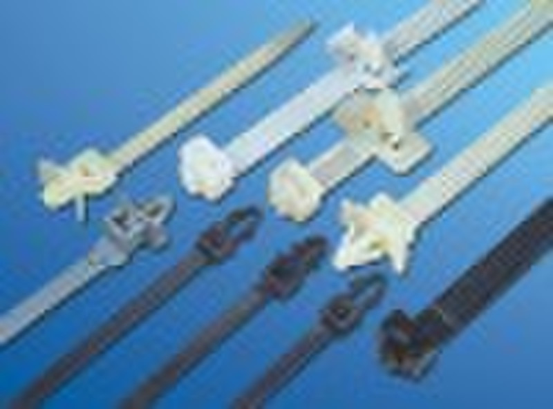 push mount nylon cable tie