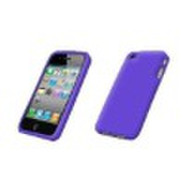 Silicone rubber bumper case cover for iPhone 4