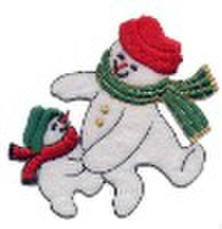 Christmas decoration embroidery patch clothing acc