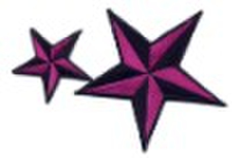 Embroidered stars patch for wearing decoration