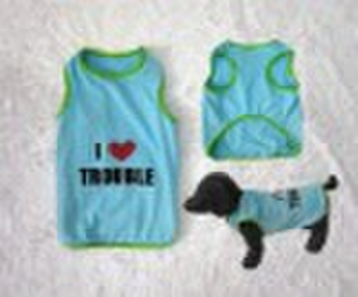 Pet waistcoat or pet wearing or summer clothing