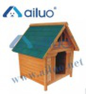 wooden dog house