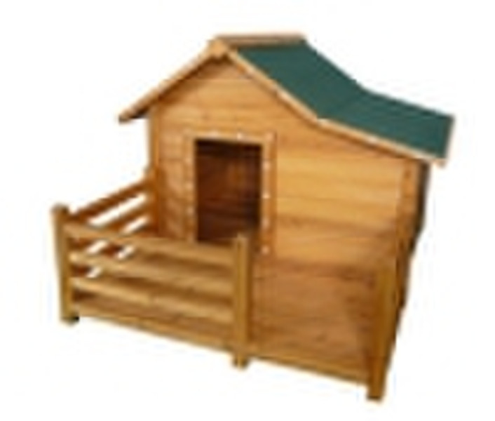 courtyard wooden dog house