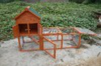 two-layers waterproof wooden rabbit cage