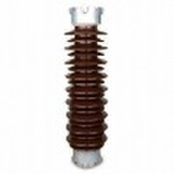 Brown Glaze Station Post Insulator, Used for Trans
