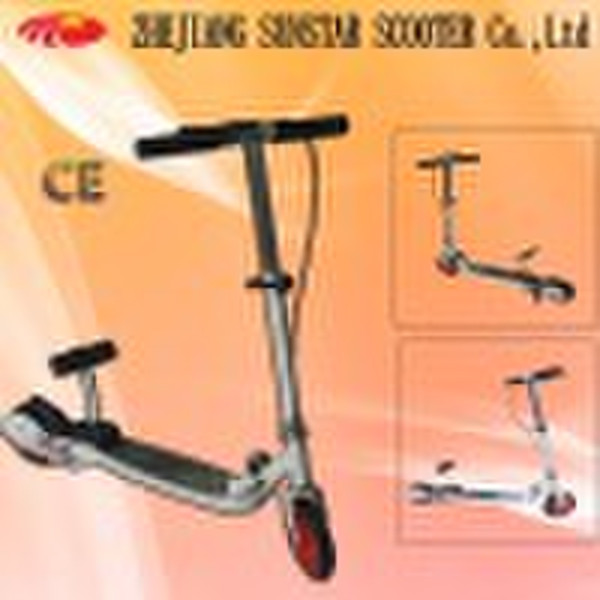Folding Foot kick scooter with new transmission sy