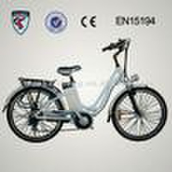 City-Bike mit Li-Ion-Power und Aluminiumlegierung fra