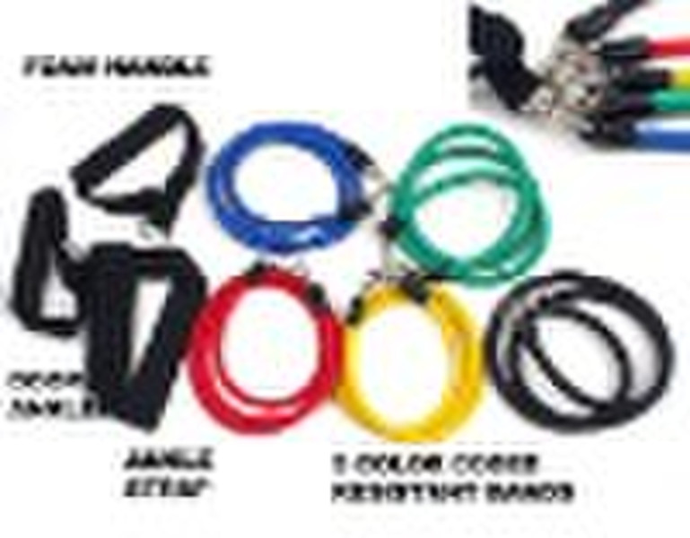 NEW 5 RESISTANCE BANDS SET for YOGA ABS WORKOUT