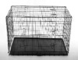 48" Three Door Metal Folding Dog Crate Cage K