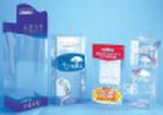 clear PVC folded pack box