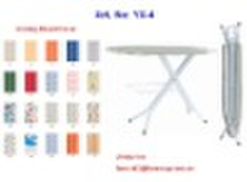 Mesh hotel-use standing ironing board with garment