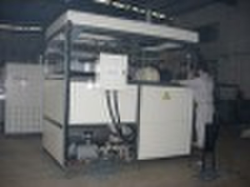 Single-station thick slab rubber vacuum forming ma