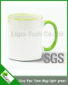 11oz Blank Coated Two-Tone Mug-Light Green