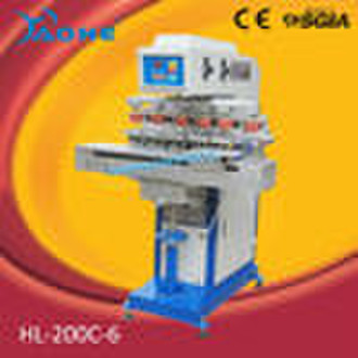 6 color tampo printing machine with shuttle