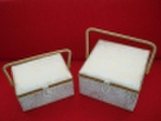 White color gift Sewing baskets(No15545)