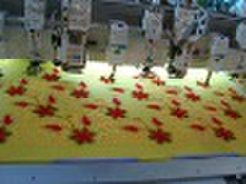 4in1 embroidery machine  in exhibition  ( towel, c