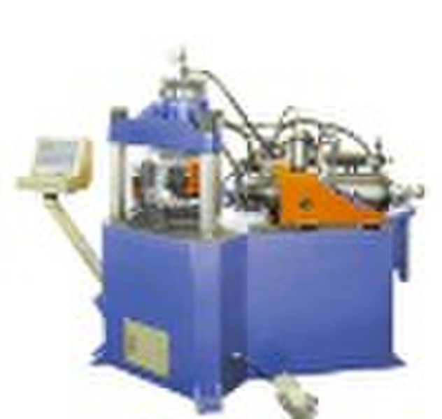 Double-head hydraulic automatic pipe-end shaping m