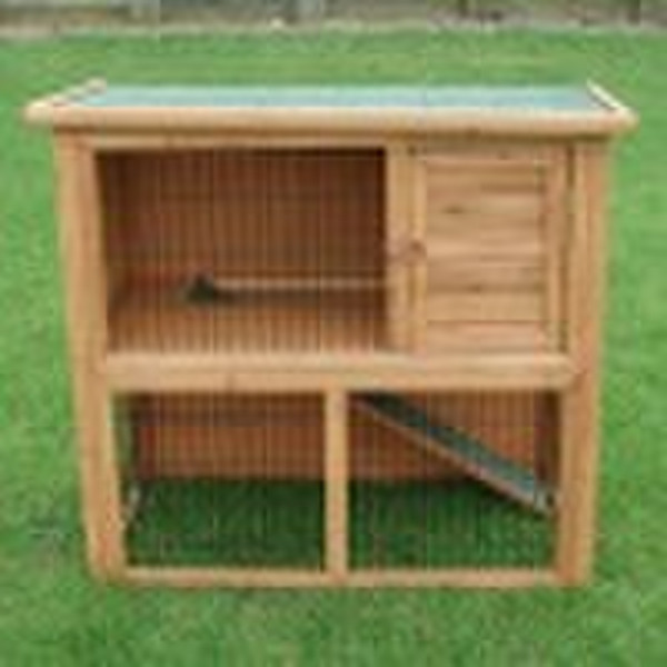 wooden rabbit hutch