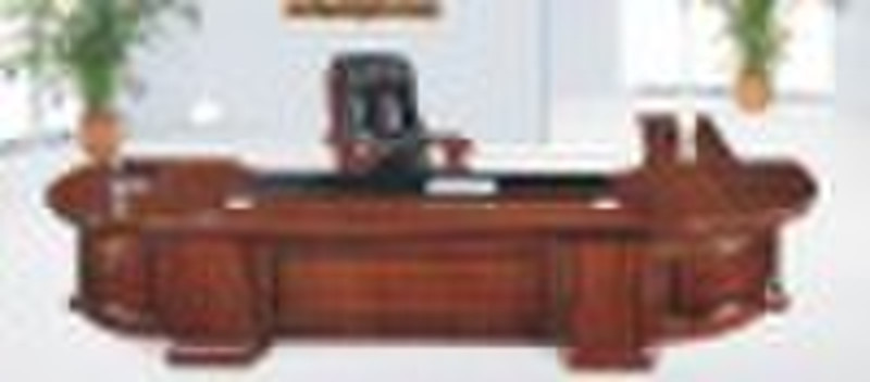 B1645 MDF walnut veneered office desk