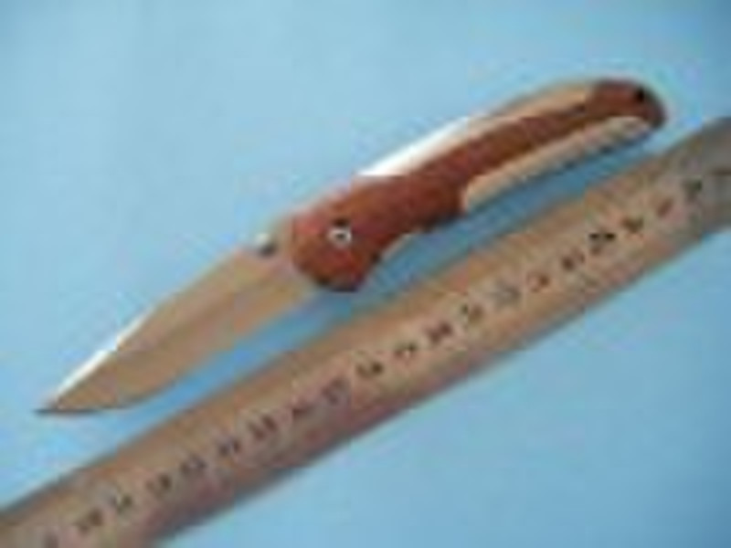 pocket knife with rosewood handle