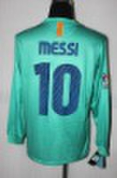 10/11 Barca away 10# MESSI  Long Sleeve football s