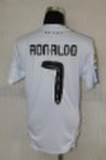 10/11  Real Madrid Home White  #7 RONALDO Soccer T