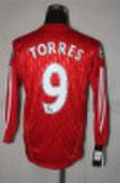 10/11 Liverpool Home Red #9 TORRES  Long Sleeve Fo