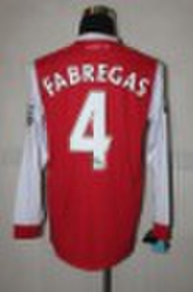 10/11 Season Arsenal Home Red Long Sleeve Soccer S