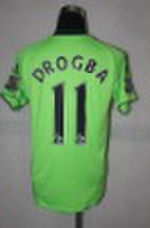 10/11 Season Chelsea Away Yellow #11 DROGBA soccer