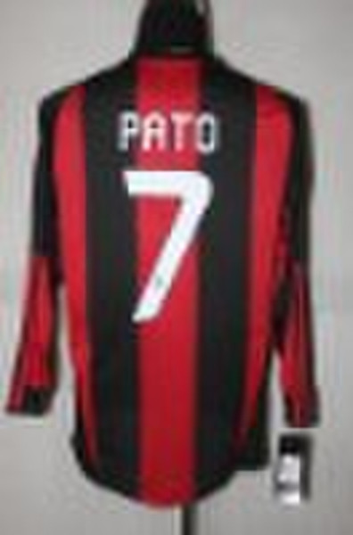 10/11 Season AC Milan Home #7 PATO Long Sleeve Soc