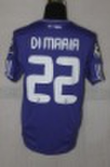 09/10 Season Real Madrid Purple 22# DI MARIA socce