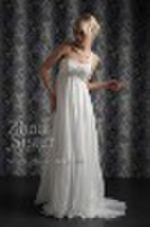 silk wedding dress