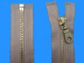 #8 brass metal zipper