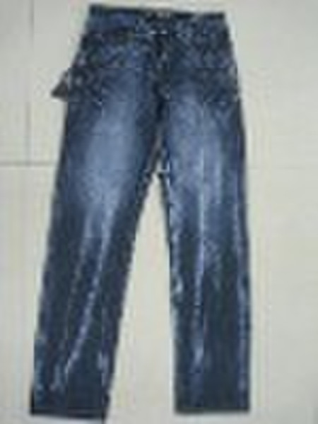 2010 Embossing washing jeans