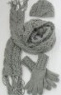 80%acrylic and 20%wool knitted scarf