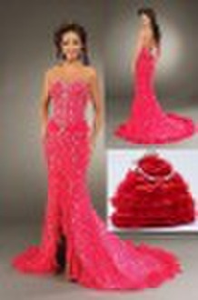 2011 hot sale boutique China beading chiffon eveni