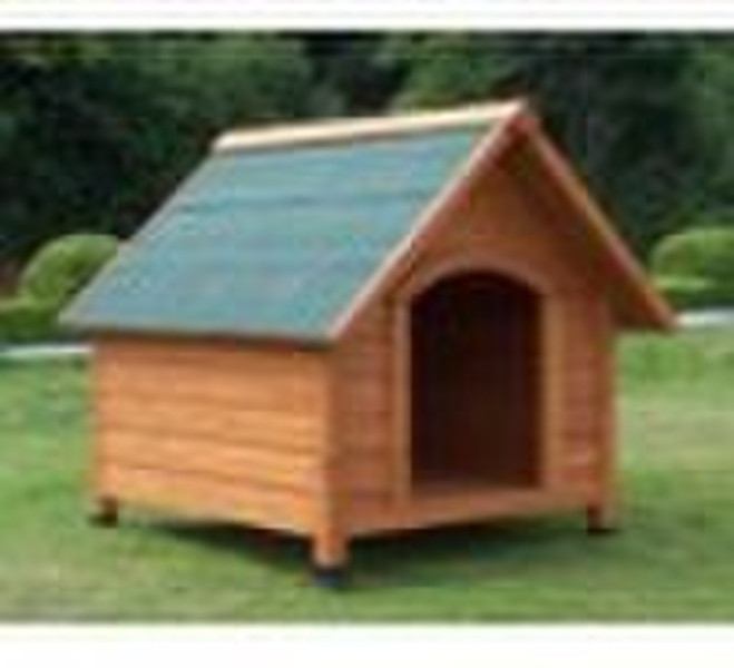 Wooden dog house