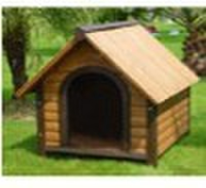 Wooden dog house