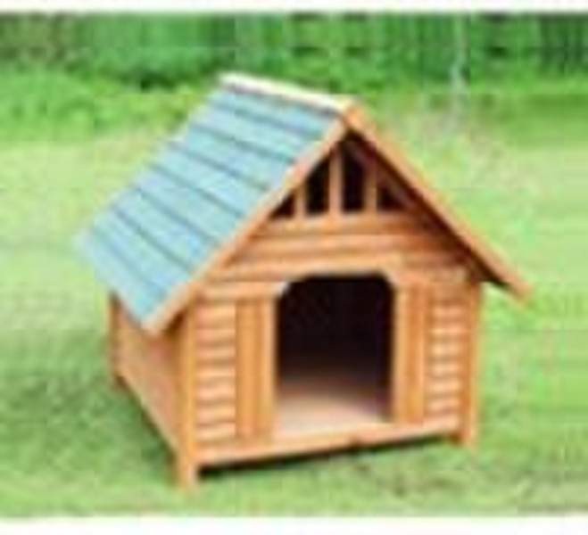 Wooden dog house