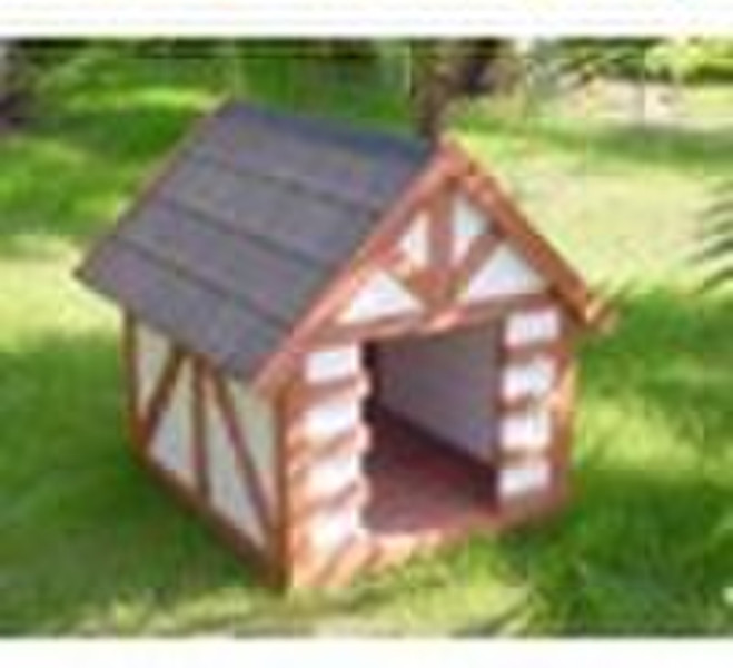 Wooden dog house