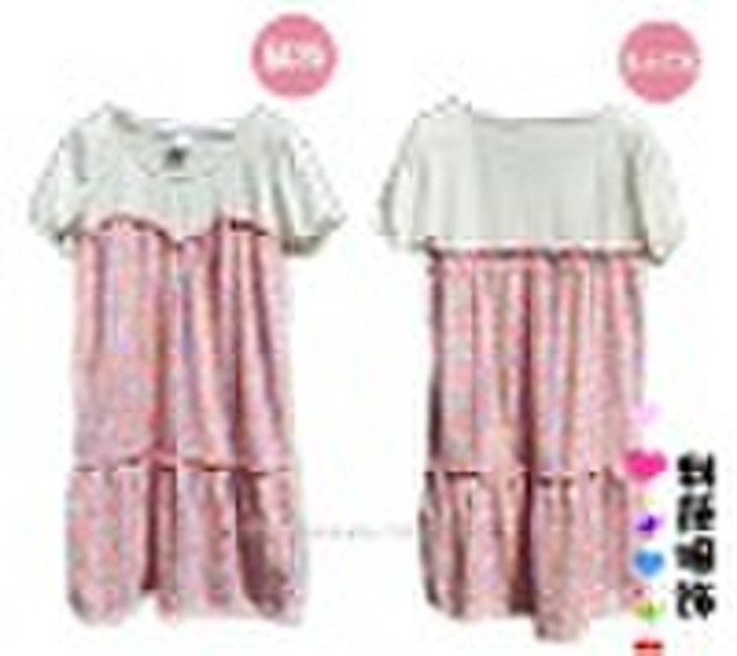 floret pattern lady dress