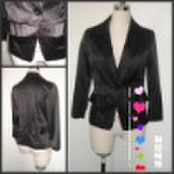 FASHION  LADY SUIT  BLACK COAT