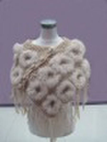 2010年的圣诞礼物是：手工编织的兔子毛s