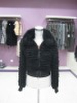 Luxury rabbit fur short  jacket for women ( fox fu