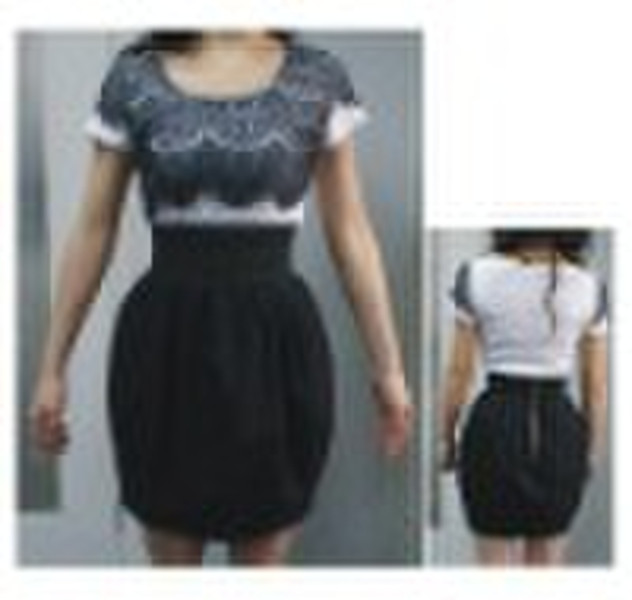 Women's metal zipper tulip skirt