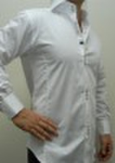 slim fit men's dress shirts white