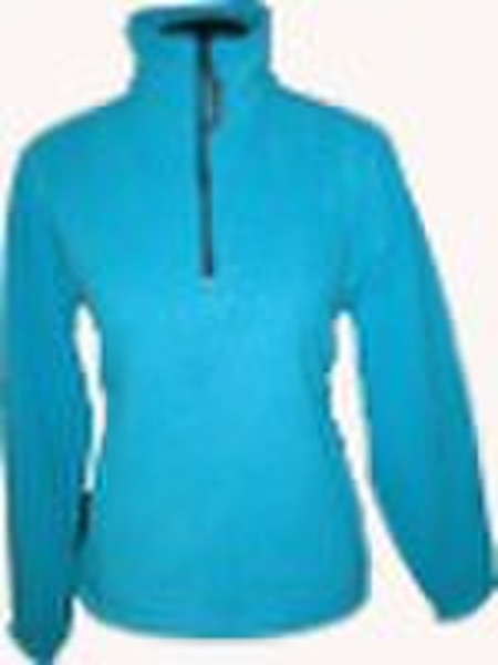 Laides' polar fleece jacket with half zipper