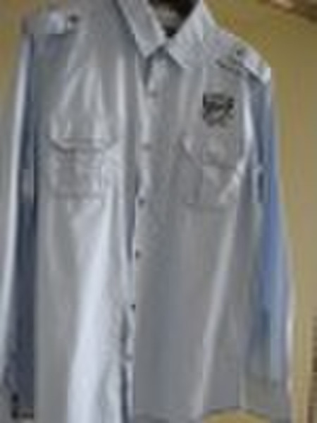 men's fashion cotton woven shirt