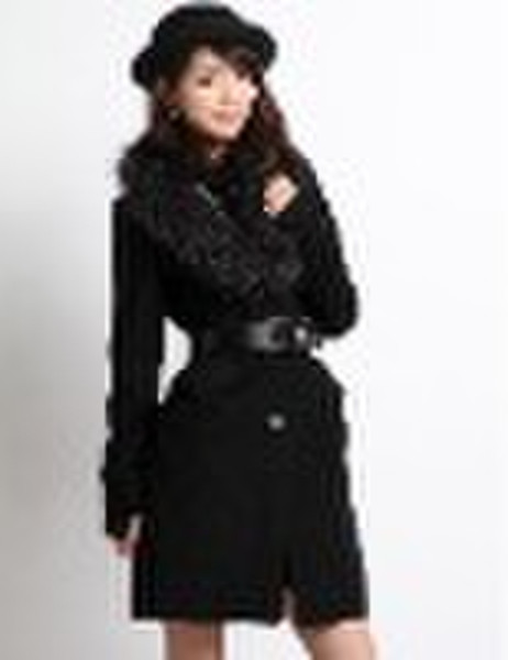 2010 fashion lady winter fur coat (F013)